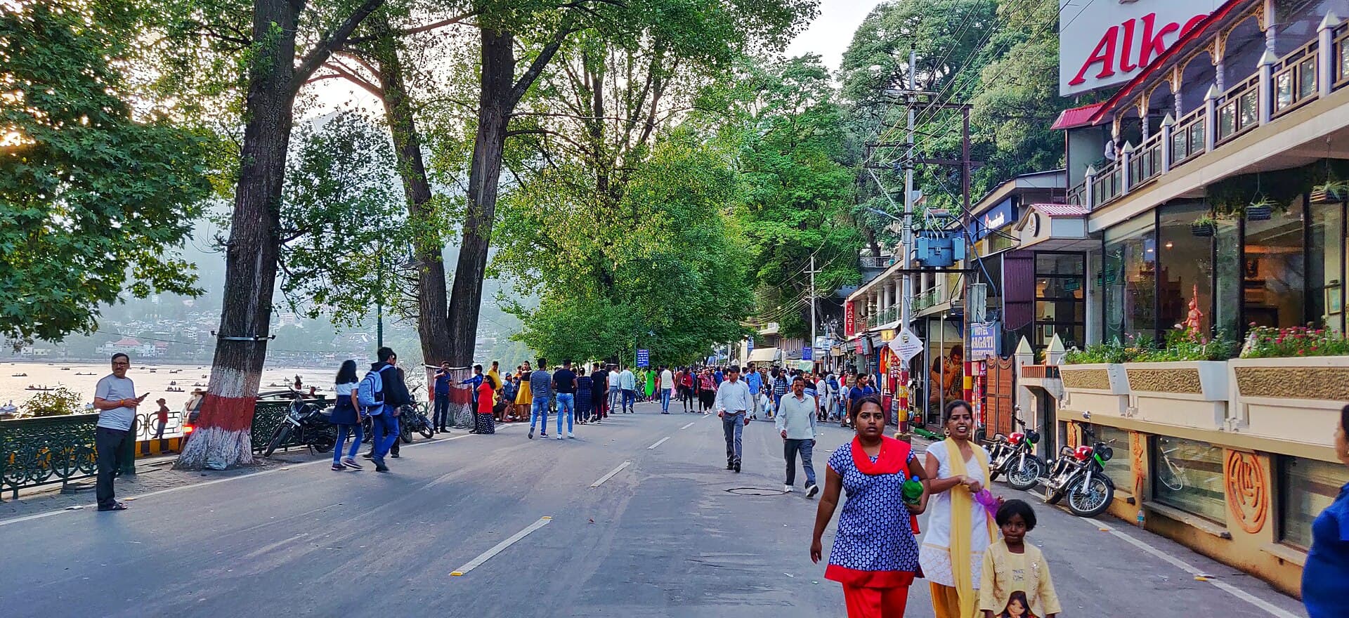 Mall Road area near The Manu Maharani, Nainital
