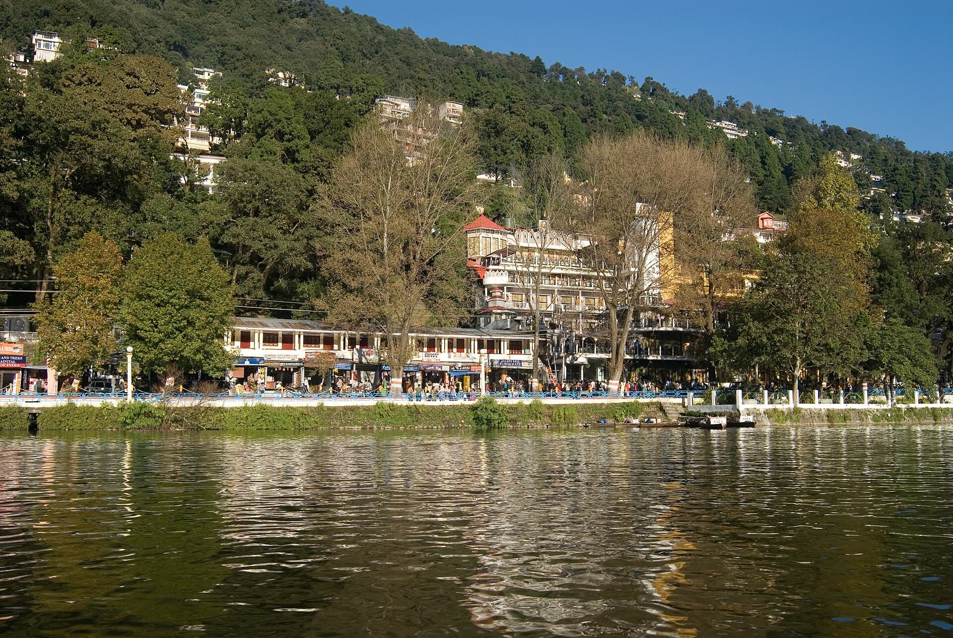 Mall Road beside Naini Lake
