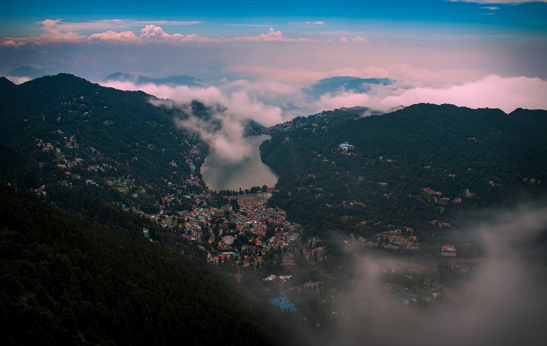 Hills around Sherwani, High Court Road, Nainital