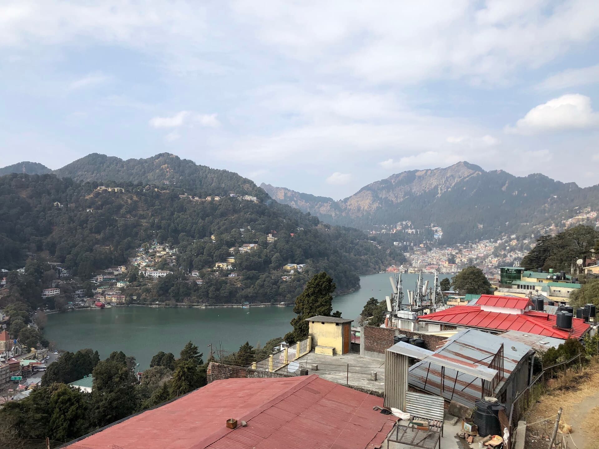 Green hills near High Court, Sherwani, Nainital