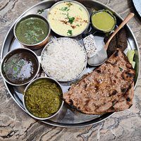 Local food platter Nainital.